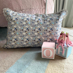 Terrazo Fun Grey Lumbar Pillow Cover