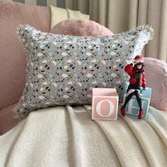 Terrazo Fun Grey Lumbar Pillow Cover