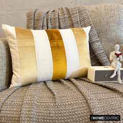 Swathe Gold Lumbar Pillow Cover