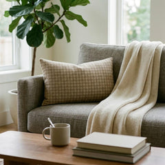 Beige Linen Lumbar Cushion Cover - Terra Hound
