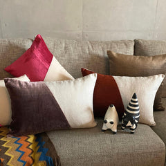 Velutinous Wine - Purple Velvet Lumbar Pillow Cover