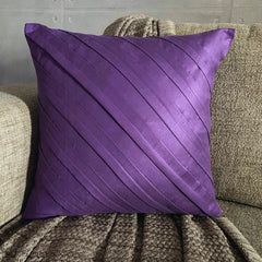 Contemporary Purple - Purple Faux Suede Decorative Euro Sham