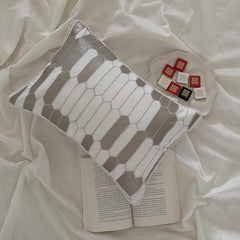 Gold Heist - Ivory Linen Lumbar Pillow Cover