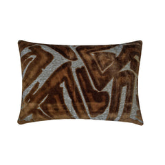 Copper Velvet Lumbar Cushion Cover - Copper Strokes Lumbar