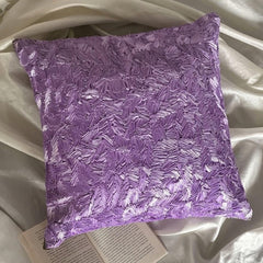 Purple Sea - Purple Art Silk Throw Pillow Cover