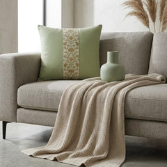 Sage Green Linen Lumbar Cushion Cover - Sage Meadow
