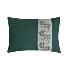 Teal Linen Lumbar Cushion Cover - Teal Grace
