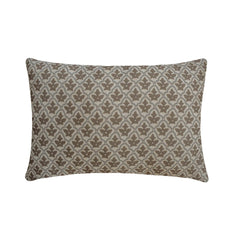 Gray Linen Lumbar Cushion Cover - Terra Lattice Lumbar