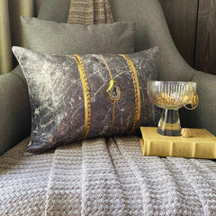 Solar Quartz Grey - Grey Suede Lumbar Pillow Cover