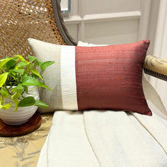 Rust Silk Essence - Rust Silk Lumbar Cushion Cover