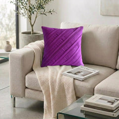 Contemporary Fandango - Fandango Pink Faux Suede Decorative Euro Sham