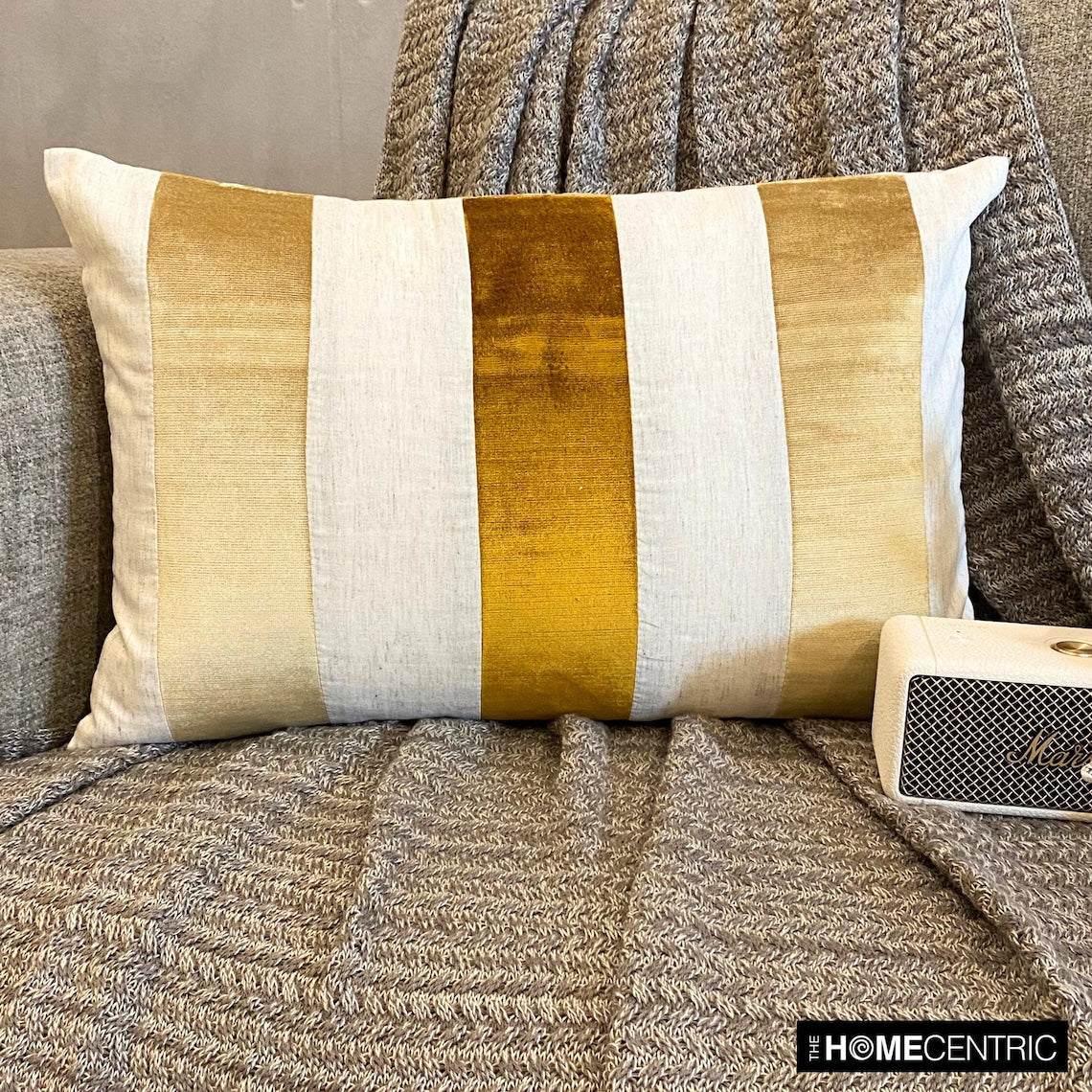 Swathe Gold Lumbar Pillow Cover