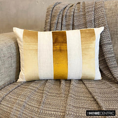 Swathe Gold Lumbar Pillow Cover