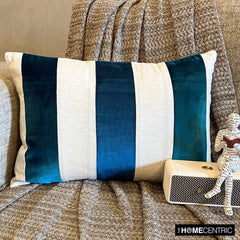 Swathe Teal Lumbar Pillow Cover