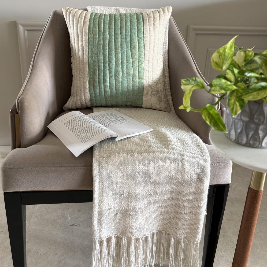 Foil Divisions Throw Cushion Cover
