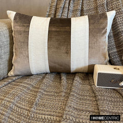 Swathe Brown Lumbar Pillow Cover