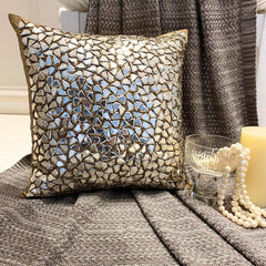 Shimmering Gold - Gold Silk Decorative Euro Sham