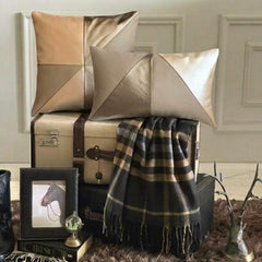 Leather Flush Decorative Euro Sham