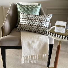 Teal Moire Effects - Teal Blue Silk Decorative Euro Sham