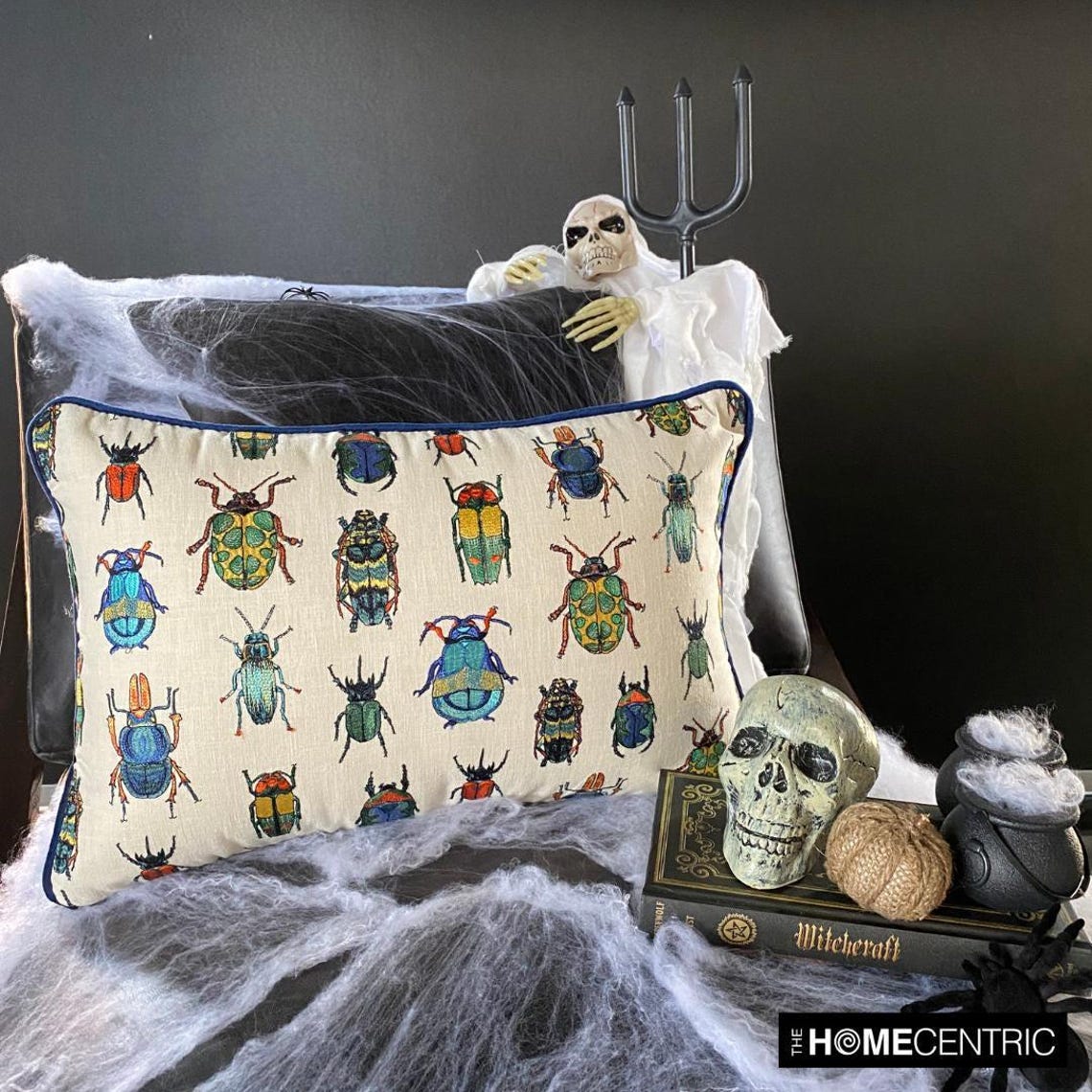 Handmade decorative throw pillow cover in rich velvet fabric with intricate embroidered pattern — elegant cushion cover for sofa, couch, or bedroom decor.
