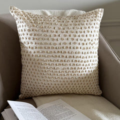 Drop Of Gold - Cream Taffeta Decorative Euro Sham
