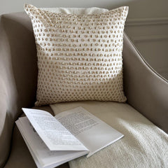 Drop Of Gold - Cream Taffeta Decorative Euro Sham