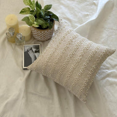 Pearl Ivy - Pearl Ivory Art Silk Decorative Euro Sham