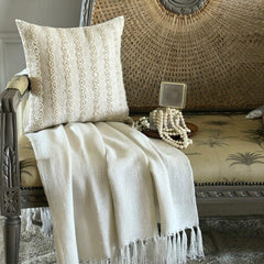 Pearl Ivy - Pearl Ivory Art Silk Decorative Euro Sham