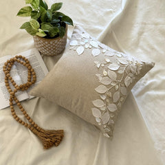 Linen Beauty - Natural Beige Cotton Linen Decorative Euro Sham