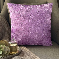Purple Sea - Purple Art Silk Throw Pillow Cover