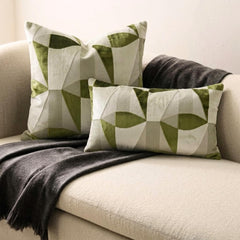 Green Prism Lumbar Cushion Cover