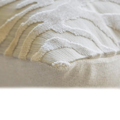 Ivory Velvet Lumbar Cushion Cover - Alabaster Luxe Lumbar