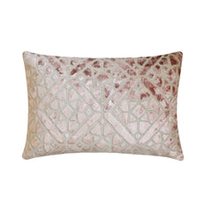 Blush Pink Velvet Lumbar Cushion Cover - Blush Prism Lumbar