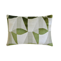 Moss Green Velvet Lumbar Cushion Cover - Green Prism Lumbar