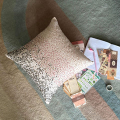 Princess Sparkle - Powder Pink Art Silk Decorative Euro Sham