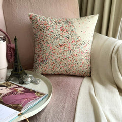 Wonderland Dust - Pink Art Silk Throw Pillow Cover