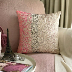 The Faraway Land - Pink Art Silk Decorative Euro Sham