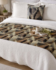 Terra Forma Decorative Bed Runner and Cushion Cover