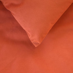 Velvet Orange Decorative Bed Runner and Cushion Cover - Rust Velvet