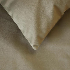 Velvet Mousse Taupe Decorative Bed Runner and Cushion Cover - Mousse Velvet