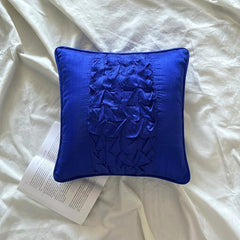 Electric Blue Knots - Blue Art Silk Throw Pillow Cover