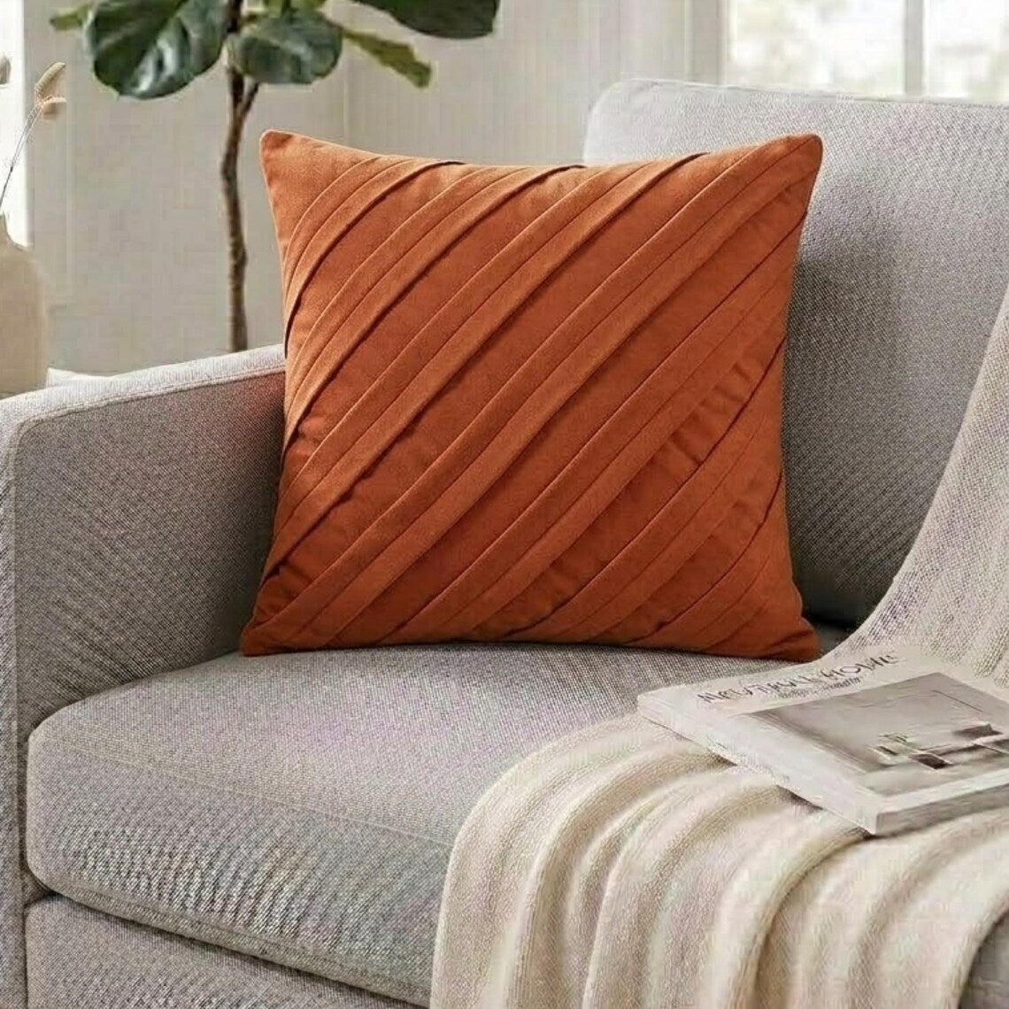 Contemporary Rust Euro Sham