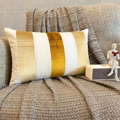 Swathe Gold Lumbar Pillow Cover