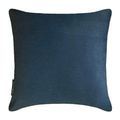 Velvet Navy Blue Decorative Bed Runner and Cushion Cover - Navy Blue Velvet
