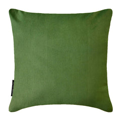 Velvet Moss Green Decorative Bed Runner and Cushion Cover - Moss Green Velvet