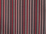 Broadway Red Stripes Printed Velvet Fabric By The Metre