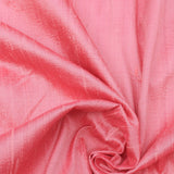 Coral Silk Dupioni Fabric By The Metre