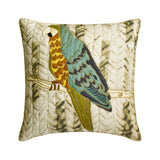 Macau Beauty - Green Linen Throw Cushion Cover