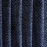Geometric Navy Blue Velvet Fabric By The Metre, Jacquard Velvet Fabric