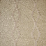 Beige Geometric Embroidered Fabric By The Metre, Viscose Embroidered Fabric